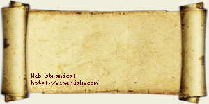 Tijana Pavković vizit kartica